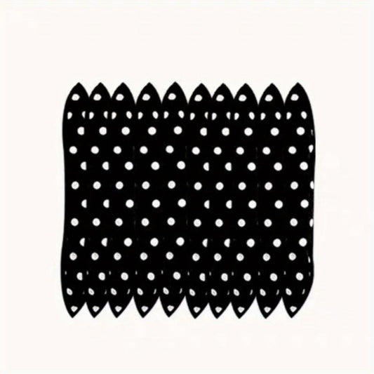 10pcs Polka Dot Pattern Sponge Curler Hair Roller DIY Tool