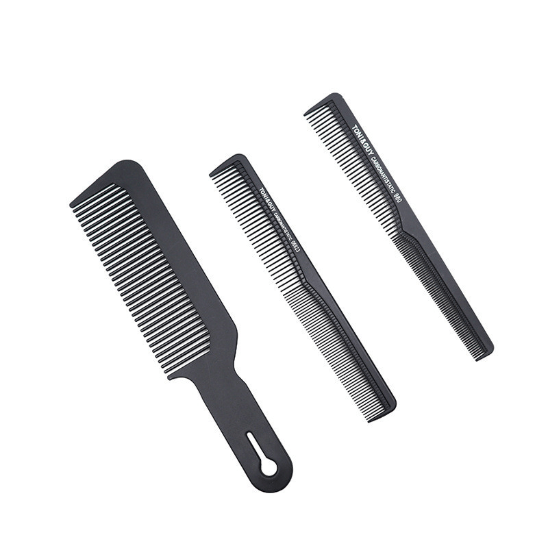Pro Carbon Fiber Hair Combs Salon Combo Set