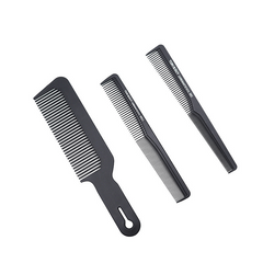 Pro Carbon Fiber Hair Combs Salon Combo Set