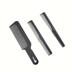 Pro Carbon Fiber Hair Combs Salon Combo Set
