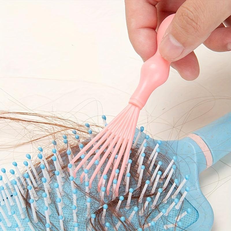 2pcs Hair Comb Cleaner Brush Tool - Remove Embedded Hair Effortlessly