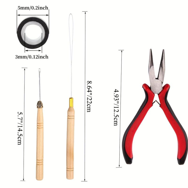 500 pcs Hair Extension Tool Kit for Perfect Styling
