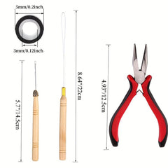 500 pcs Hair Extension Tool Kit for Perfect Styling