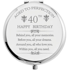Round Makeup Mirror Compact Pocket Travel Makeup Mirror 60th Birthday