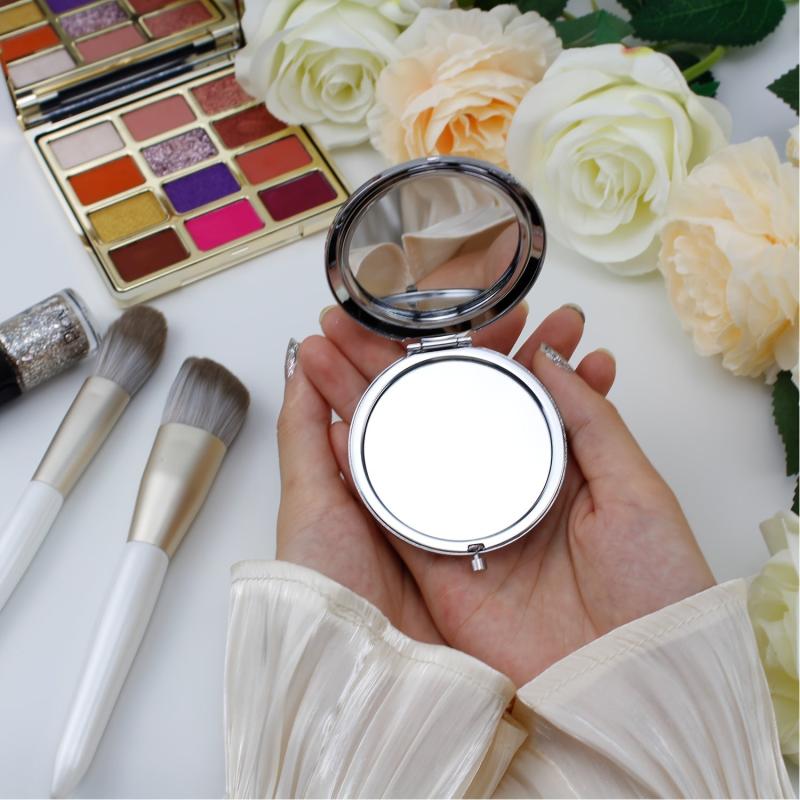 Round Makeup Mirror Compact Pocket Travel Makeup Mirror 60th Birthday