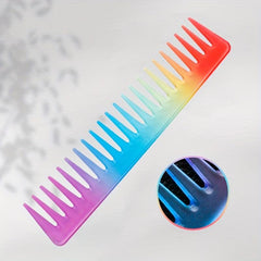 Rainbow Gradient Hairdressing Comb Detangling Hair Brush