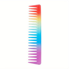 Rainbow Gradient Hairdressing Comb Detangling Hair Brush