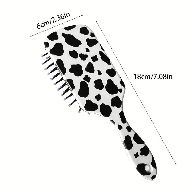Animal Print Detangling Hair Brush Anti Static Hairdressing Brush