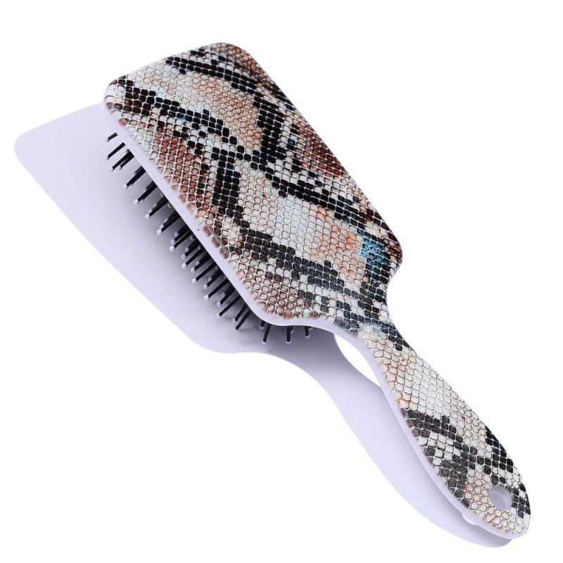 Animal Print Detangling Hair Brush Anti Static Hairdressing Brush
