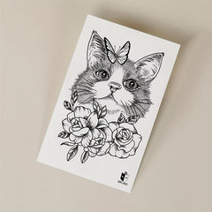 Large Floral Arm Chest Back Body Art Temporary Tattoo Sticker