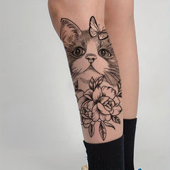Large Floral Arm Chest Back Body Art Temporary Tattoo Sticker