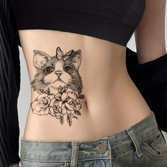 Large Floral Arm Chest Back Body Art Temporary Tattoo Sticker