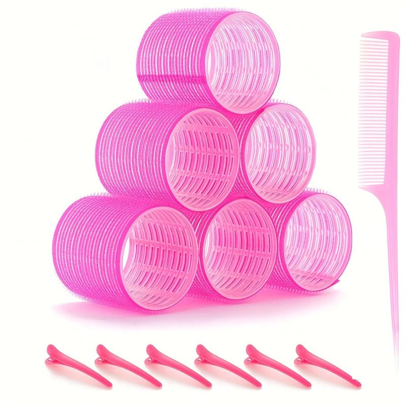 Self Adhesive Hair Curling Roller Set with Clips