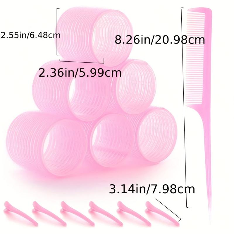 Self Adhesive Hair Curling Roller Set with Clips