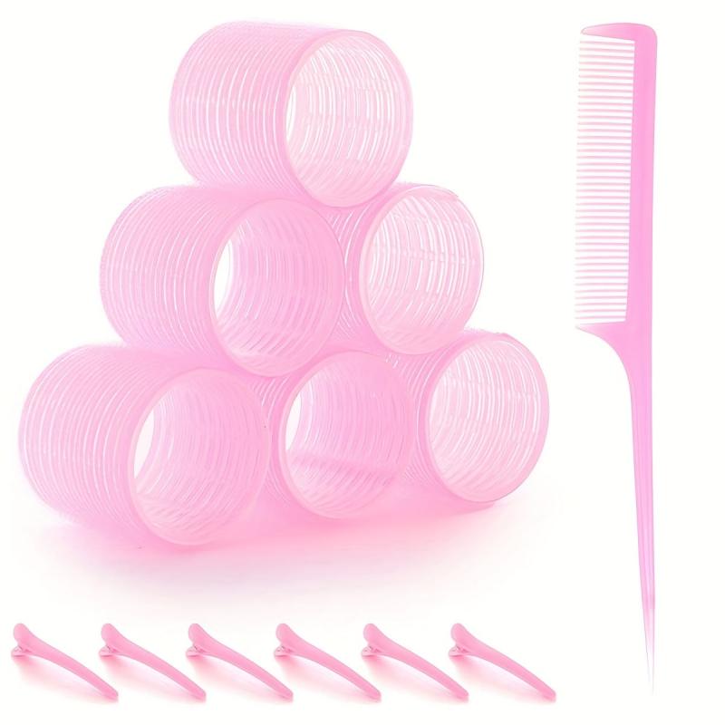 Self Adhesive Hair Curling Roller Set with Clips
