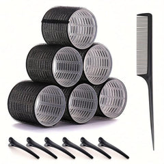 Self Adhesive Hair Curling Roller Set with Clips