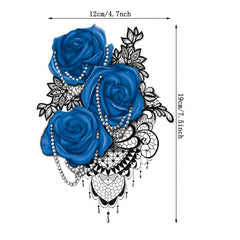 Enchantress Rose Tattoo Sticker Waterproof Body Art