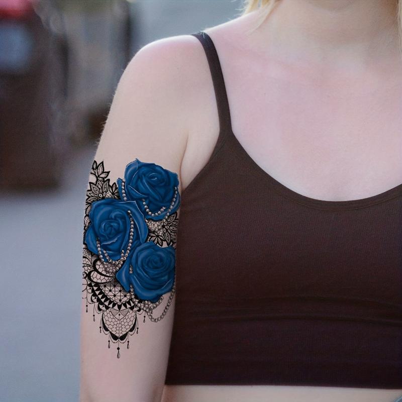 Enchantress Rose Tattoo Sticker Waterproof Body Art