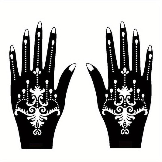 Reusable Glitter Tattoo Stencil Set - Abstract Pattern Templates