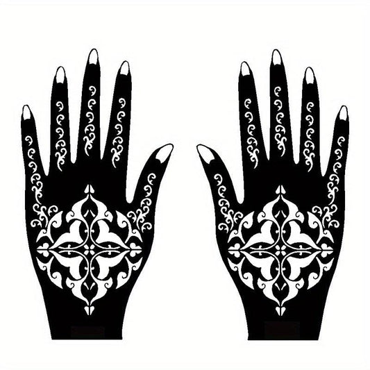 Reusable Glitter Tattoo Stencil Set - Abstract Pattern Templates