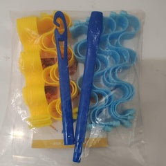 12pcs Water Ripple Hair Rollers Spiral Curls Kit with Styling Hooks