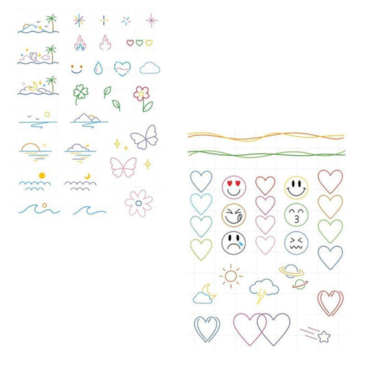 Waterproof Finger Tattoo Stickers Long Lasting Mini Size for Any Occasion