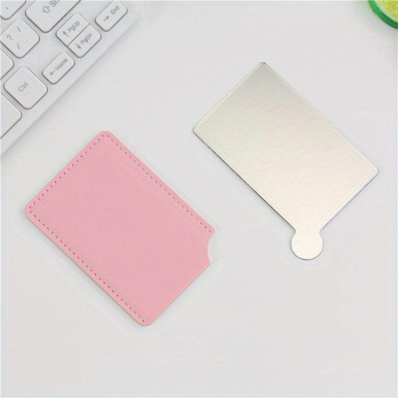 Mini Stainless Steel Makeup Pocket Mirror Portable Vanity Mirror