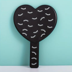 Heart Shape Hand Mirror Adorable Style Travel Portable Handheld Beauty Mirror