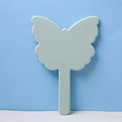 Green Butterfly Handheld Makeup Vanity Mirror with Handle
