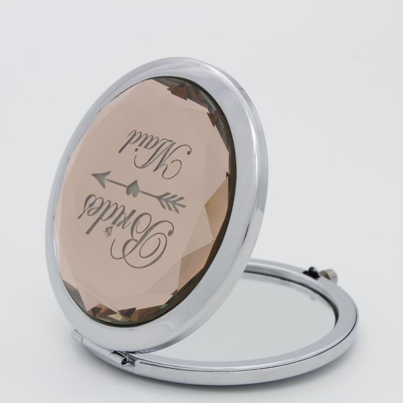 Champagne Bridesmaid Compact Makeup Mirrors Bridal Shower Hen Party Gift