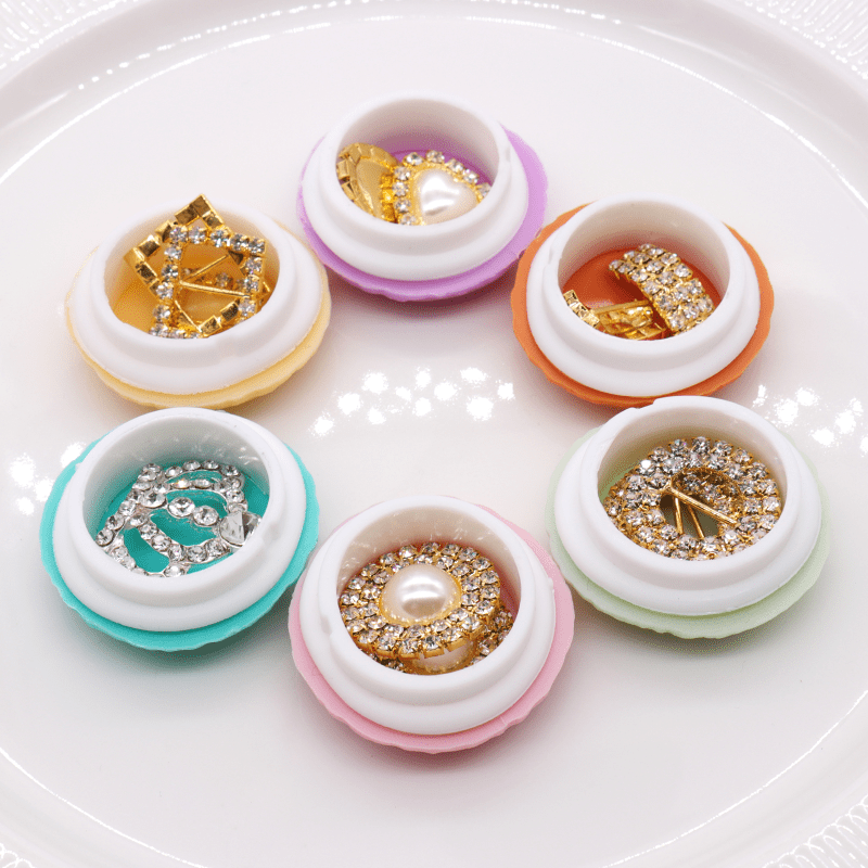 Mini Macaron Travel Bag Storage Coin Box Cute Candy Case Carrying Pouch