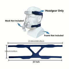 Breathing Machine Nose & Mouth Mask Headband Belt