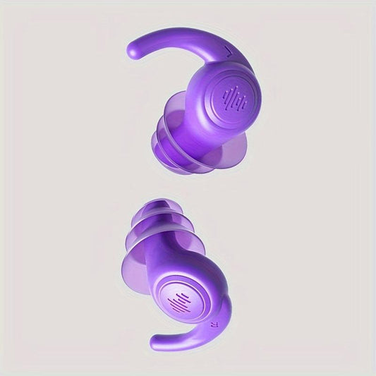 Soft Silicone Earplugs for Sound Insulation Sleeping Concert Swimming & Travel