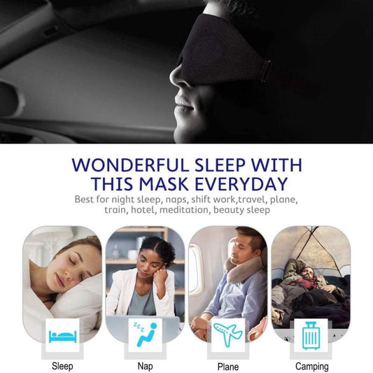 3D Contoured Eye Mask for Better Sleep & Comfort
