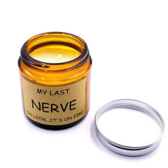 1pc Scented Candles Glass Jar Funny Birthday Gift Last Nerve Aromatherapy