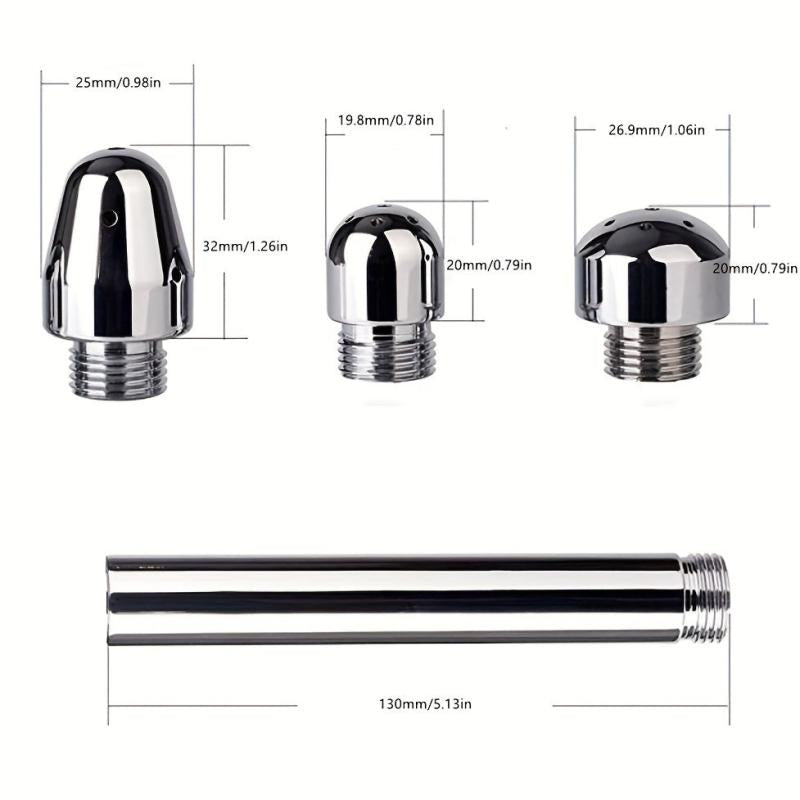 Aluminum Enema Nozzle Shower Set for Cleanse & Refresh