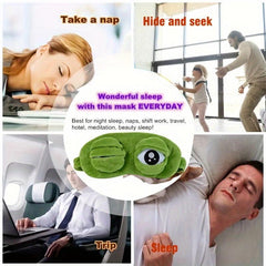 Frog Eye Mask For Sleep Light Blocking Men Women