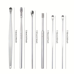 Ear Wax Cleaner Tool Set 6 in 1 Ear Pick Stainless Steel Ear Picks