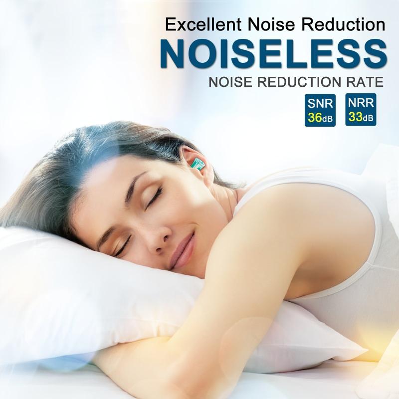 10pcs Soft Foam Ear Plugs NRR 33dB Reusable Washable