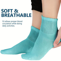 Women's Bamboo Fiber Mid-calf Diabetic Loose Socks