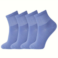 Women's Bamboo Fiber Mid-calf Diabetic Loose Socks