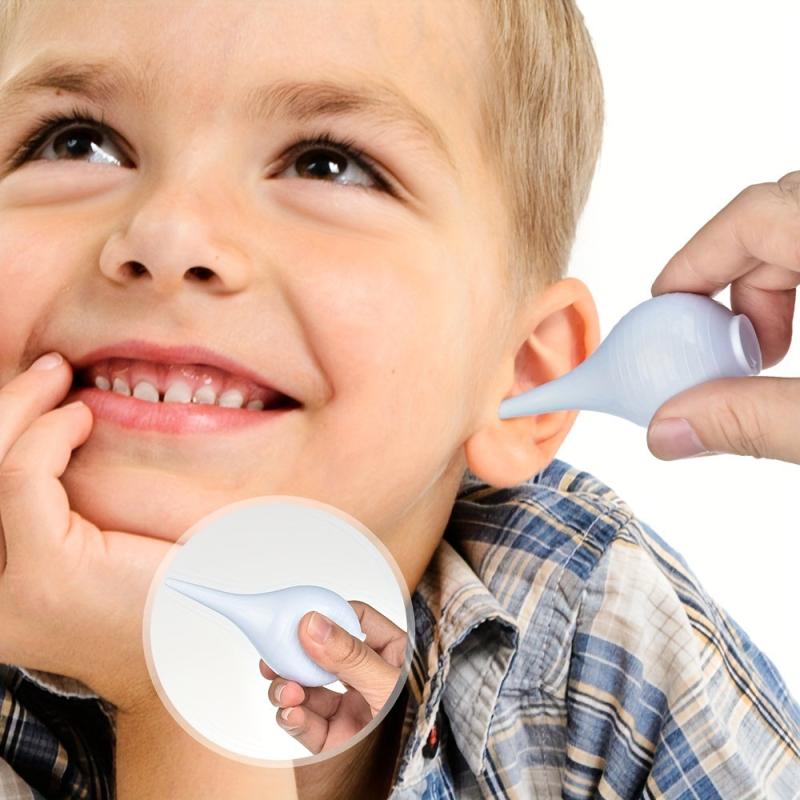 300ml Conical Bottle Ear Washing Set with 7 Replacement Heads Anti-splash