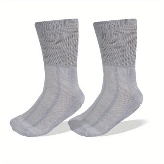 3 Pairs Diabetic Socks Bamboo Fiber & Nylon Blend Extra Wide Socks
