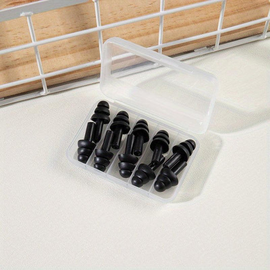 10pcs Silicone Earplugs Waterproof Sound Insulation
