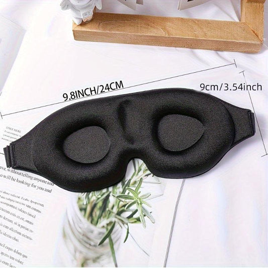 3D Contoured Sleep Mask Soft Comfy Eye Shade For Nap Travel & Night Shift