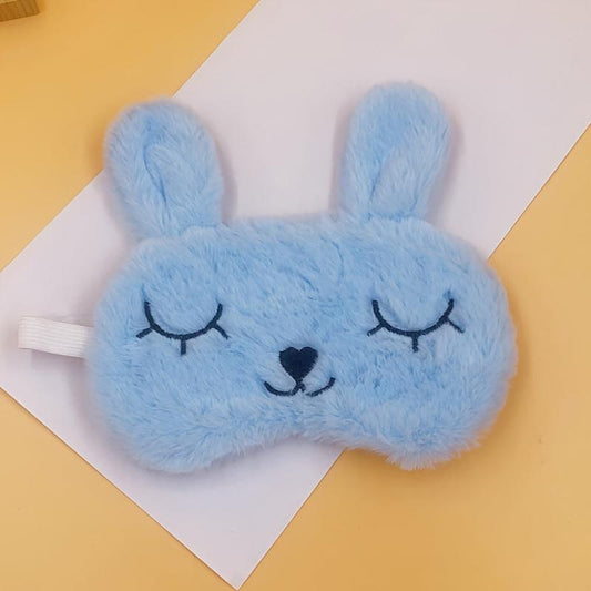 Little Rabbit Plush Eye Mask Soft & Breathable for Travel Nap