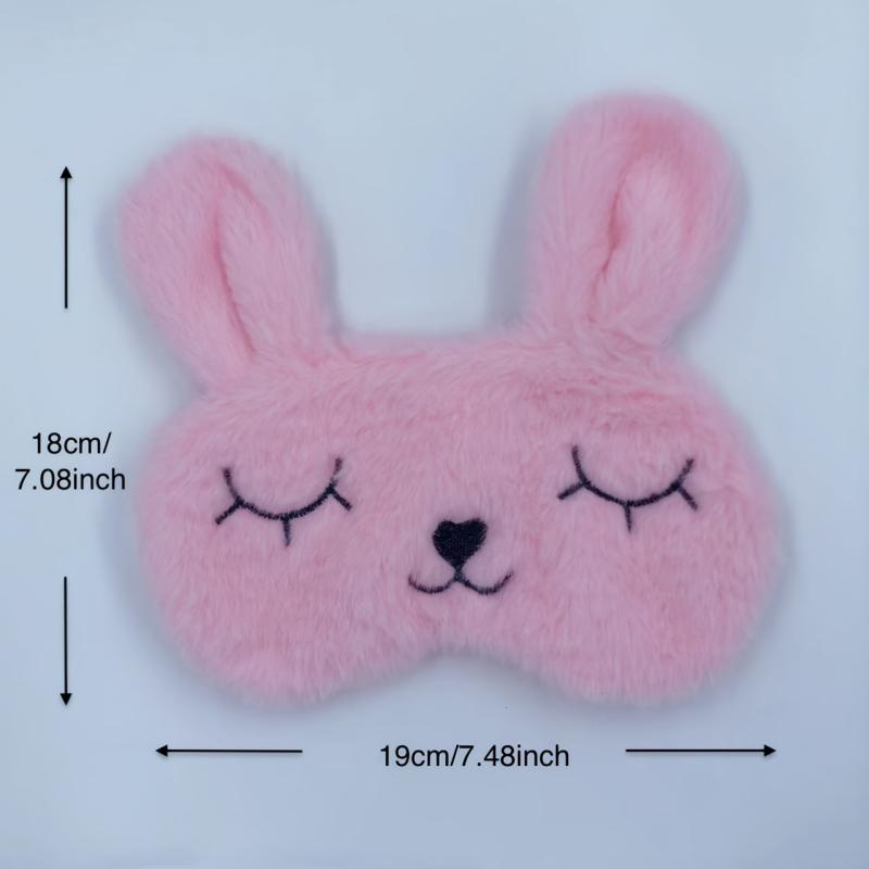 Little Rabbit Plush Eye Mask Soft & Breathable for Travel Nap