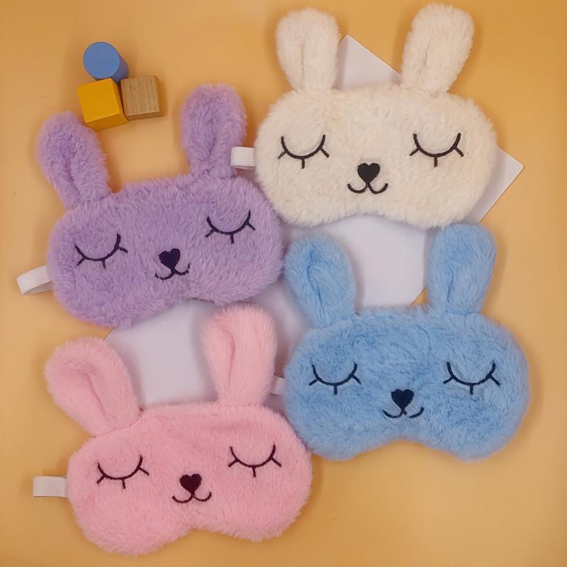Little Rabbit Plush Eye Mask Soft & Breathable for Travel Nap
