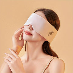 1pc Sleep Mask & Ear Muffs: Light Blocking, Warm, Adjustable, Perfect for Travel