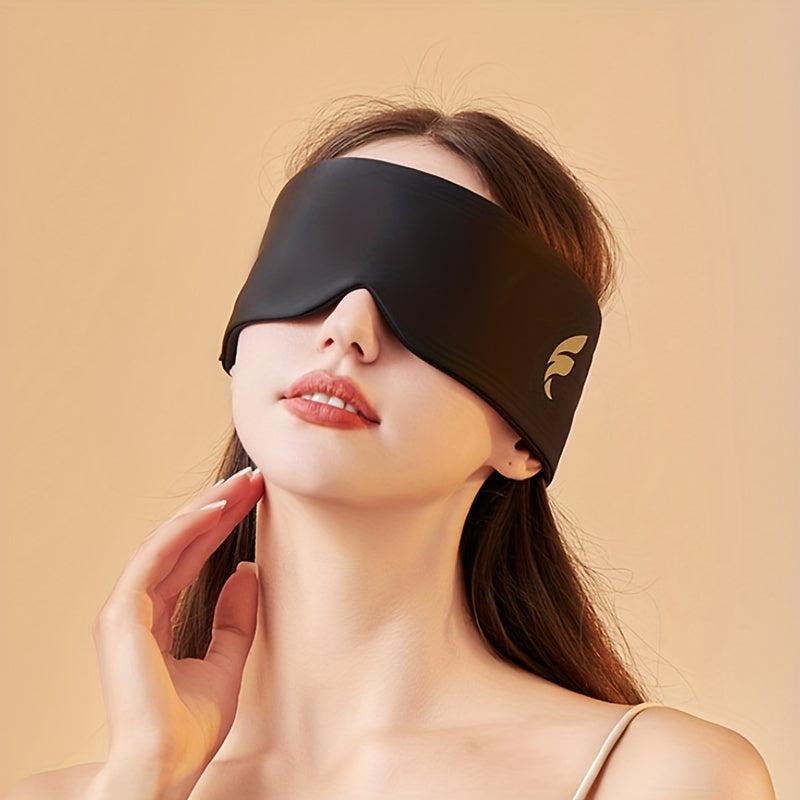 1pc Sleep Mask & Ear Muffs: Light Blocking, Warm, Adjustable, Perfect for Travel